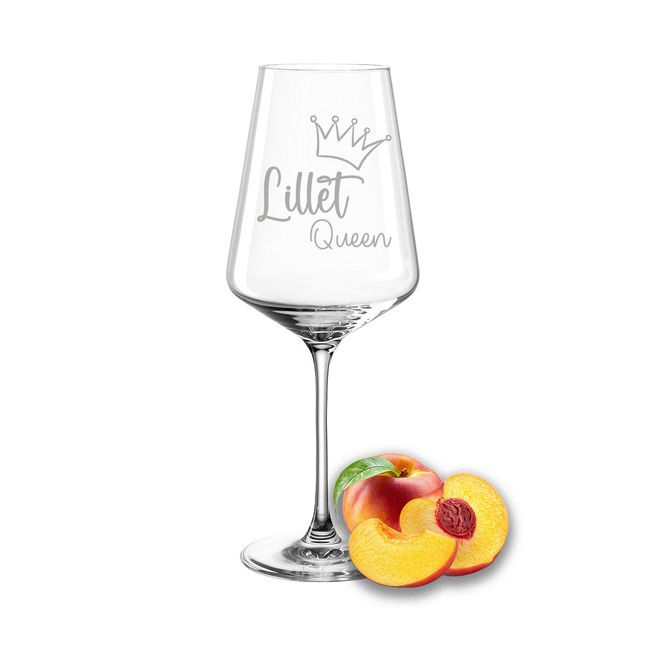 Weinglas mit Gravur Leonardo Puccini "LILLET QUEEN"