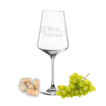 Weinglas mit Gravur Leonardo Puccini "WEINGLAS" mit Wunschname