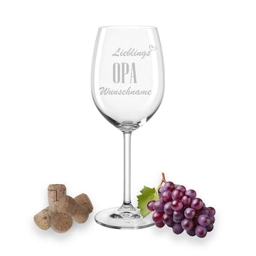 Weinglas "LIEBLINGS OPA" Leonardo Daily mit Wunschname