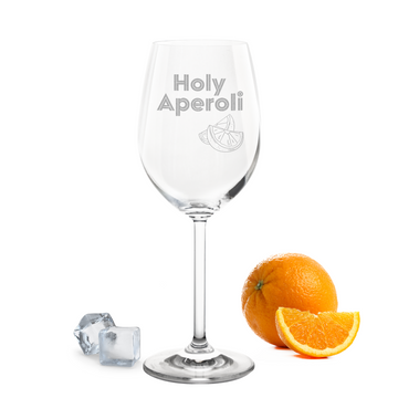 Weinglas mit Gravur Leonardo Daily Rotwein "HOLY APEROLI"